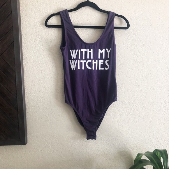 H&M Pants - Divided / “With My Witches” Halloween Bodysuit